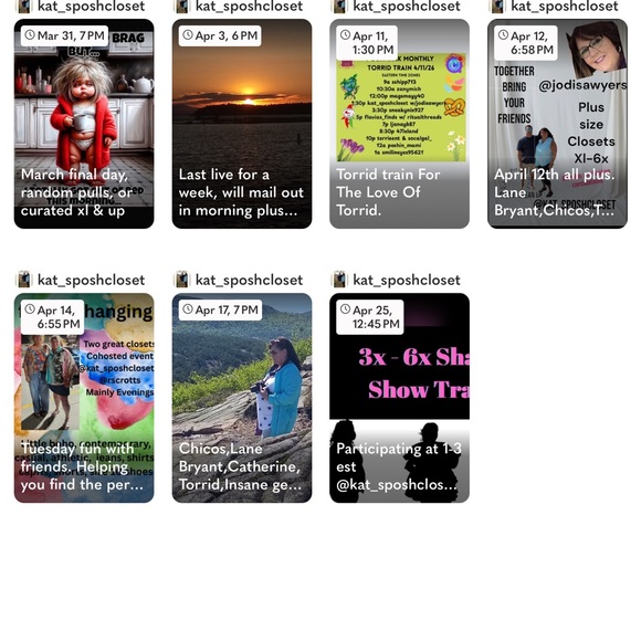 Other - Upcoming shows updated with changes